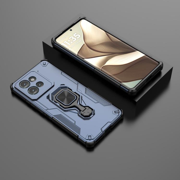 For Motorola Edge 50 Metal Kickstand TPU Hybrid PC Phone Case