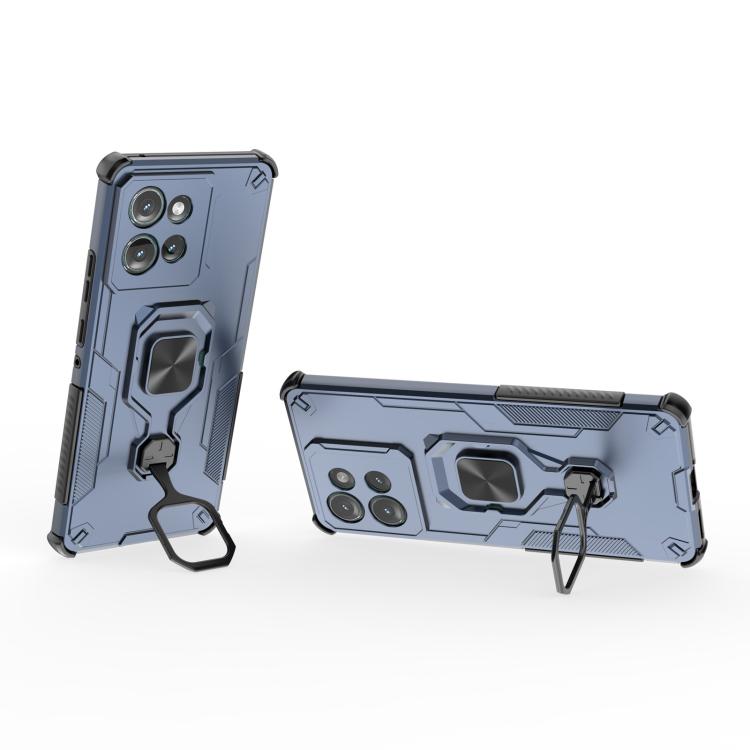 For Motorola Edge 50 Metal Kickstand TPU Hybrid PC Phone Case