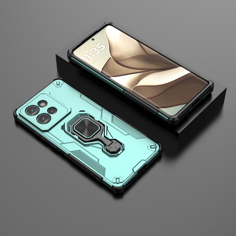 For Motorola Edge 50 Metal Kickstand TPU Hybrid PC Phone Case