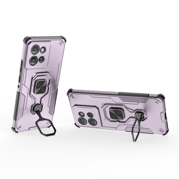 For Motorola Edge 50 Metal Kickstand TPU Hybrid PC Phone Case