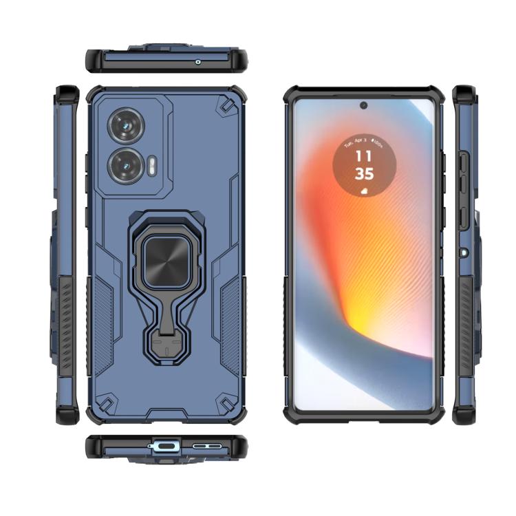 For Motorola Edge 50 Fusion Metal Kickstand TPU Hybrid PC Phone Case