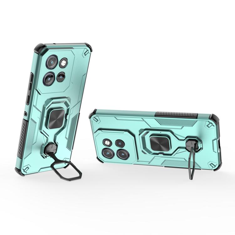For Motorola Edge 50 Neo Metal Kickstand TPU Hybrid PC Phone Case