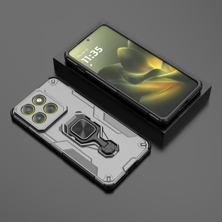 For Motorola Edge 70 5G Metal Kickstand TPU Hybrid PC Phone Case