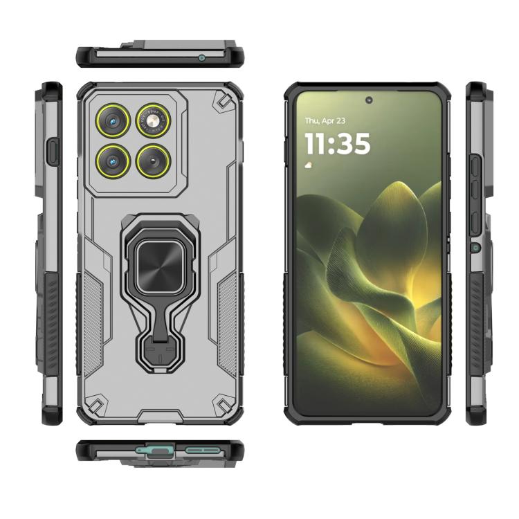 For Motorola Edge 70 5G Metal Kickstand TPU Hybrid PC Phone Case