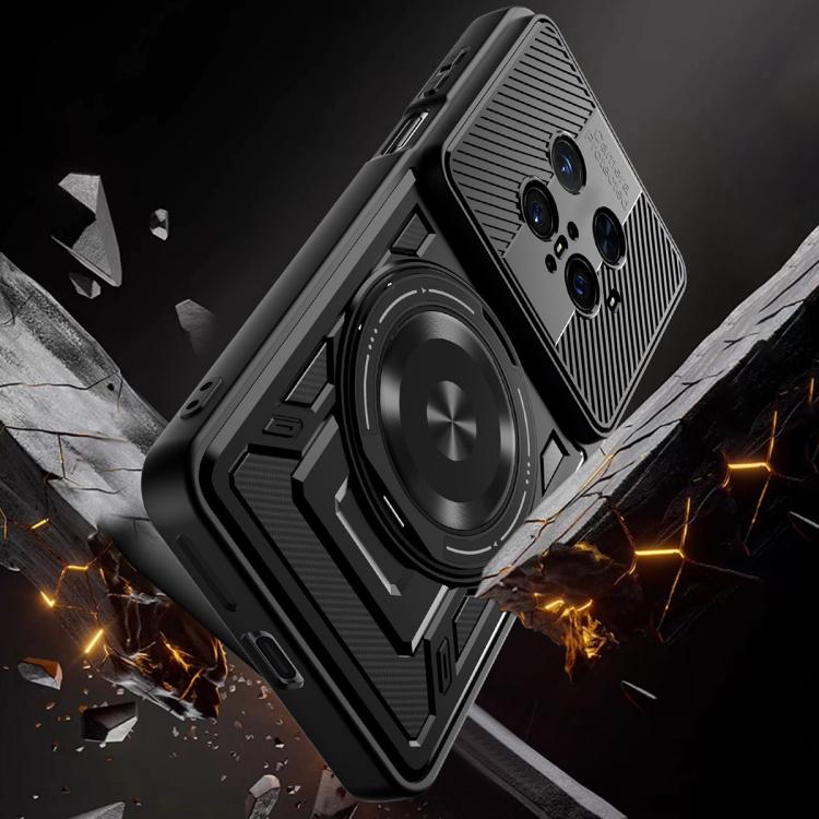 For Huawei Mate 70 Pro Armor Rotating Holder MagSafe Phone Case