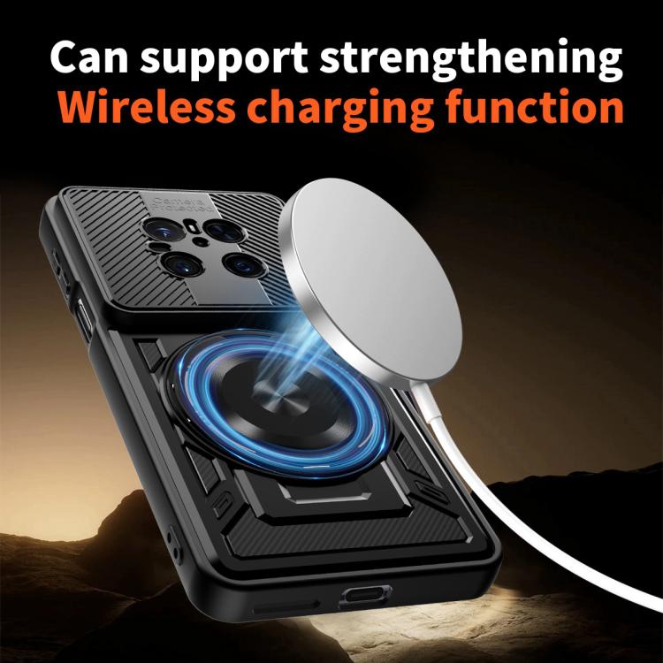 For Huawei Mate 70 Armor Rotating Holder MagSafe Phone Case