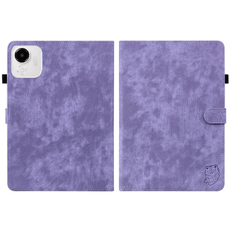 For Honor Pad X9a Embossed Tiger Pattern Leather Tablet Case
