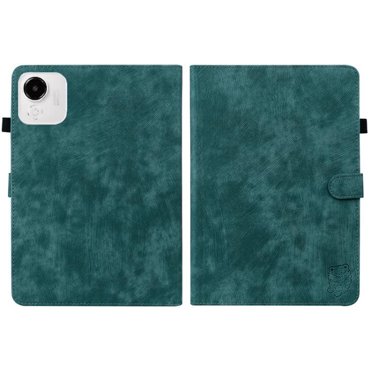 For Honor Pad X9a Embossed Tiger Pattern Leather Tablet Case