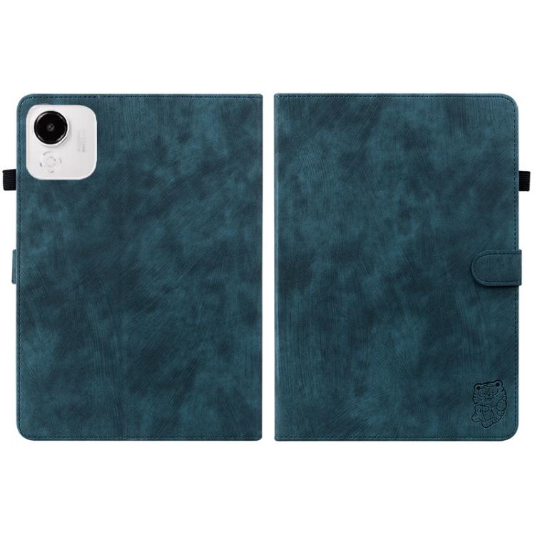 For Honor Pad X9a Embossed Tiger Pattern Leather Tablet Case