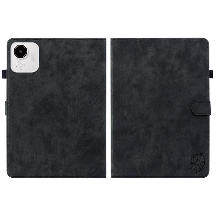 For Honor Pad X9a Embossed Tiger Pattern Leather Tablet Case