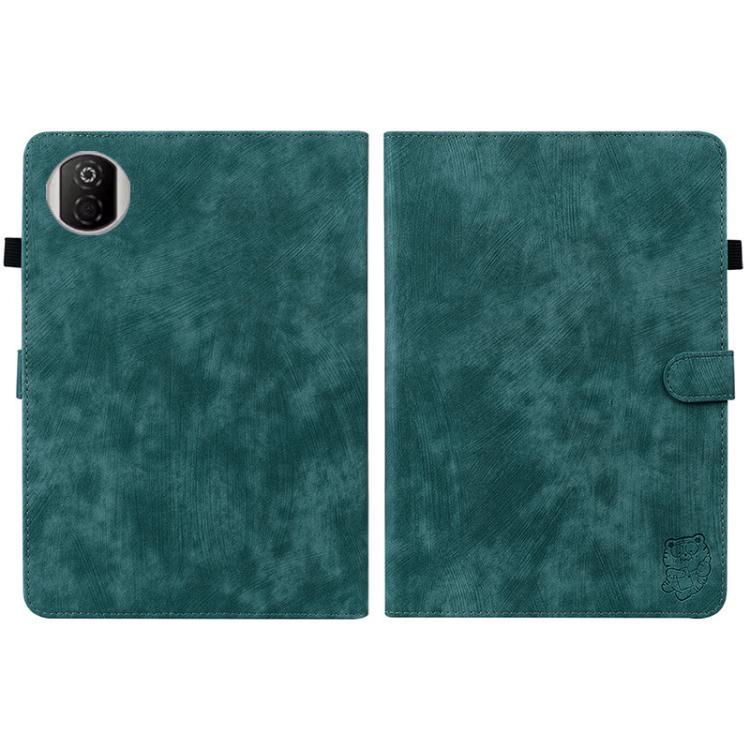 For Honor Pad X7 Embossed Tiger Pattern Leather Tablet Case