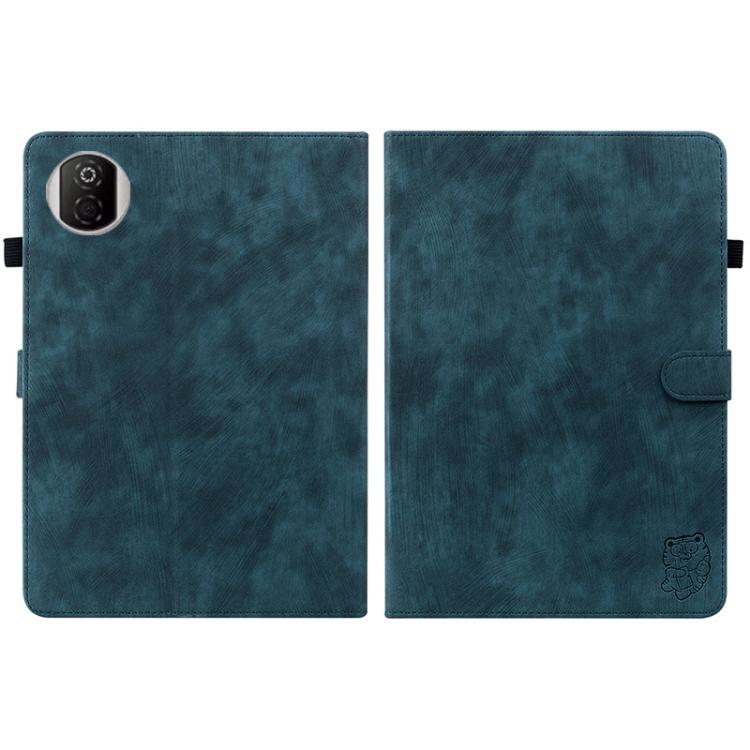 For Honor Pad X7 Embossed Tiger Pattern Leather Tablet Case