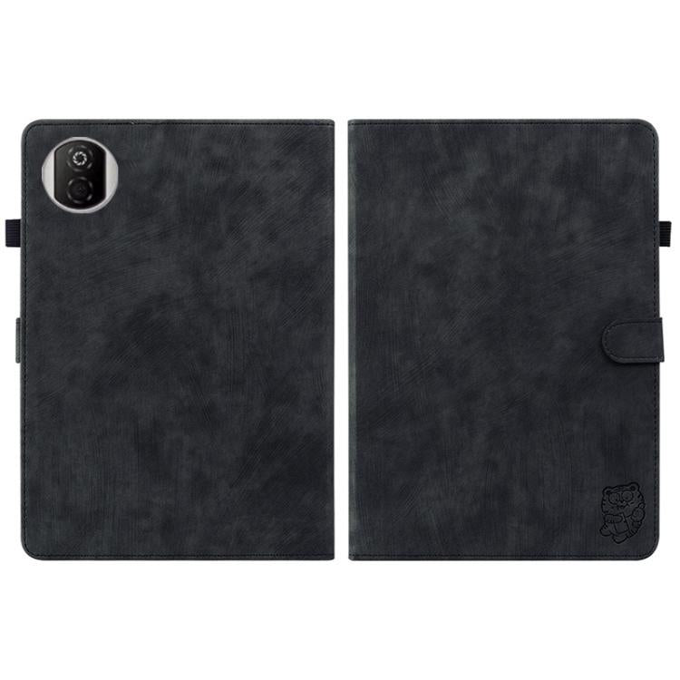 For Honor Pad X7 Embossed Tiger Pattern Leather Tablet Case