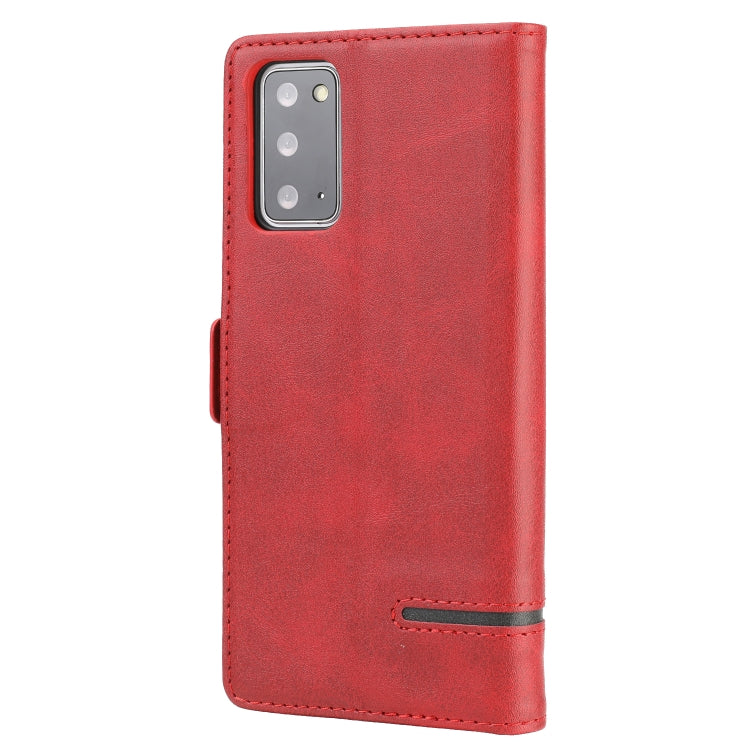 For Samsung Galaxy Note 20 Business Style Line Splicing Horizontal Flip TPU + PU Leather Case with Card Slots & Holder & Wallet