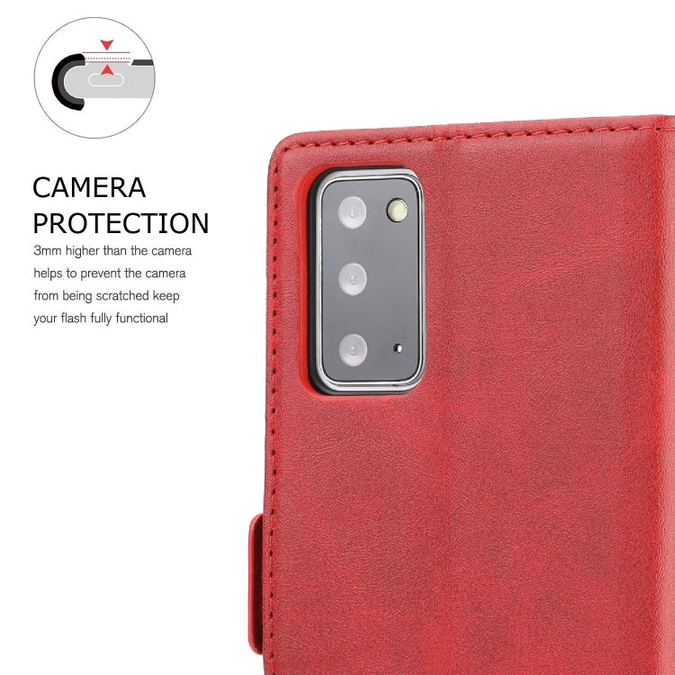 For Samsung Galaxy Note 20 Business Style Line Splicing Horizontal Flip TPU + PU Leather Case with Card Slots & Holder & Wallet