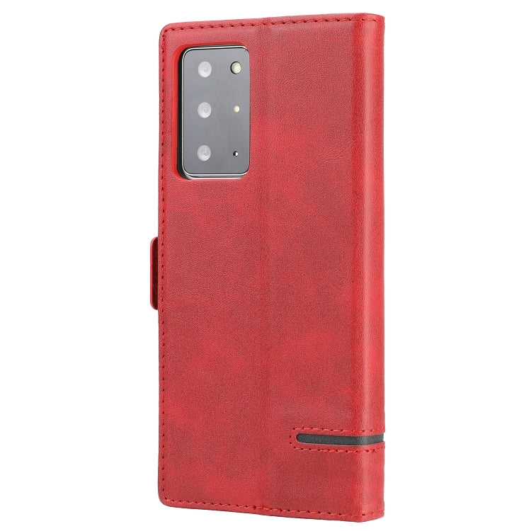 For Samsung Galaxy Note 20 Ultra Business Style Line Splicing Horizontal Flip TPU + PU Leather Case with Card Slots & Holder & Wallet