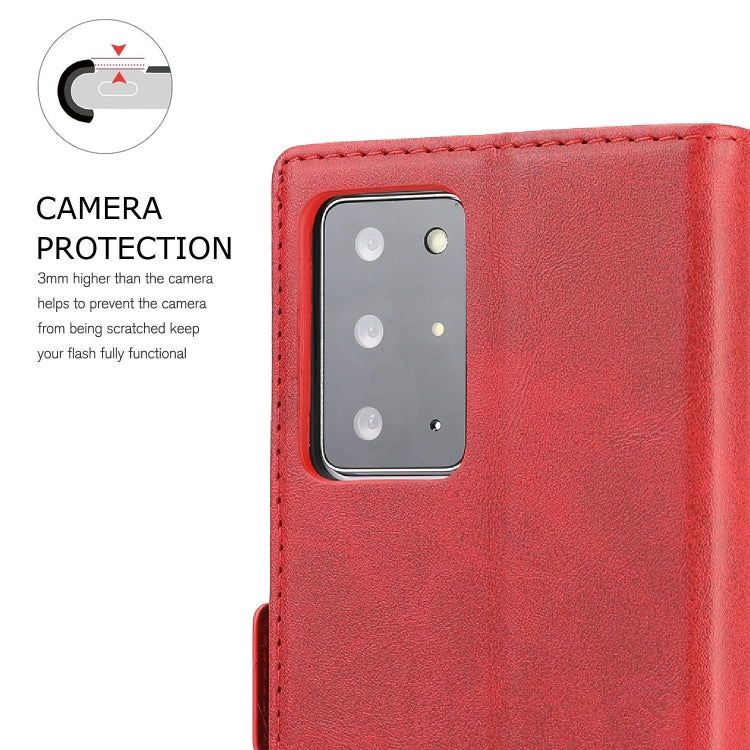 For Samsung Galaxy Note 20 Ultra Business Style Line Splicing Horizontal Flip TPU + PU Leather Case with Card Slots & Holder & Wallet