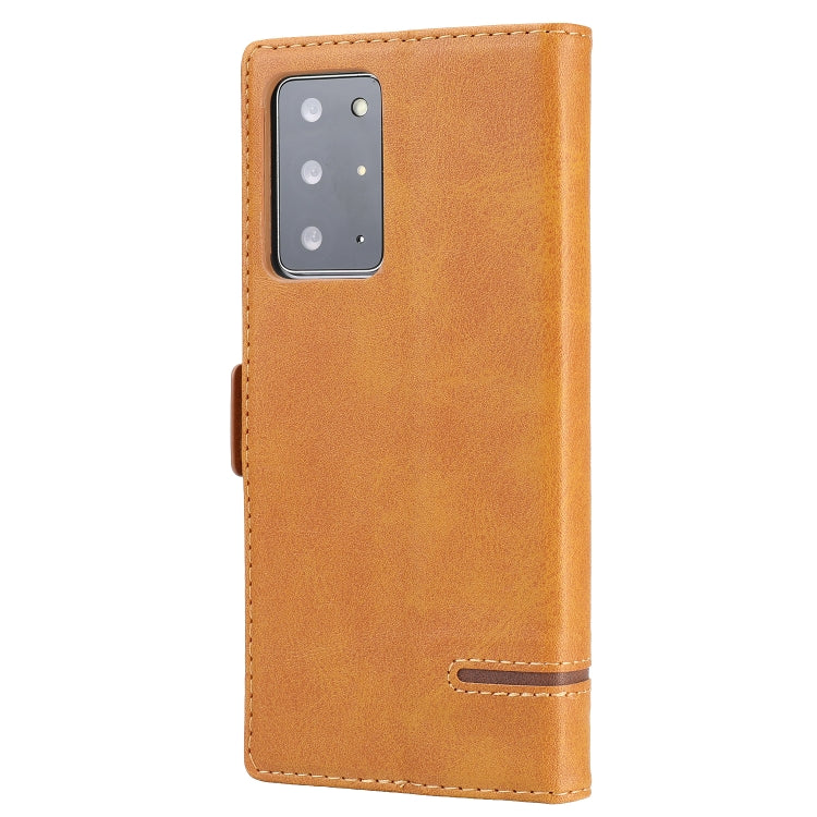 For Samsung Galaxy Note 20 Ultra Business Style Line Splicing Horizontal Flip TPU + PU Leather Case with Card Slots & Holder & Wallet