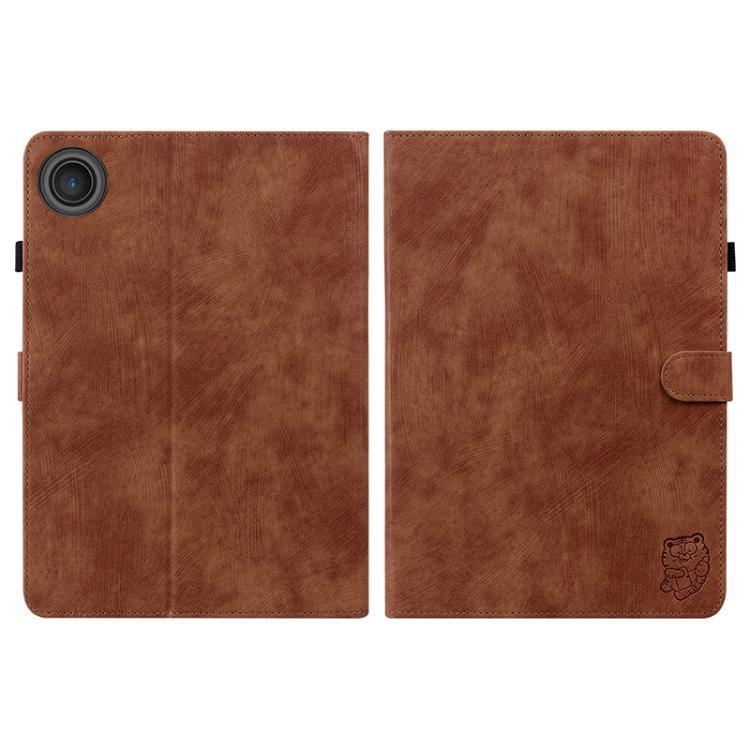 For Lenovo ZhaoYang K10C 10.1 inch Embossed Tiger Pattern Leather Tablet Case