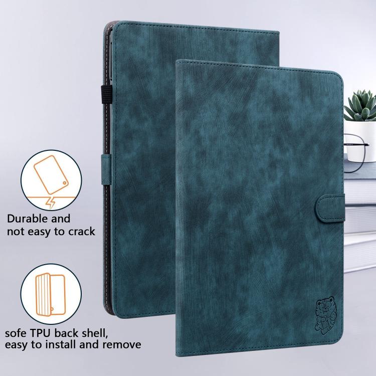 For Lenovo ZhaoYang K10C 10.1 inch Embossed Tiger Pattern Leather Tablet Case