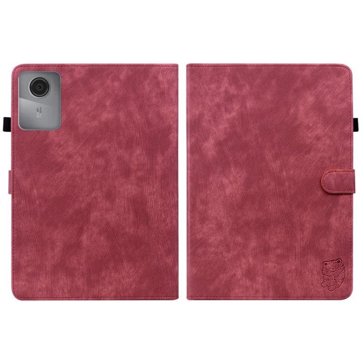 For Lenovo Idea Tab 11 / Xiaoxin Pad 2025 Embossed Tiger Pattern Leather Tablet Case