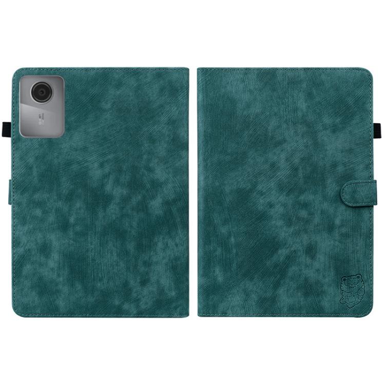 For Lenovo Idea Tab 11 / Xiaoxin Pad 2025 Embossed Tiger Pattern Leather Tablet Case