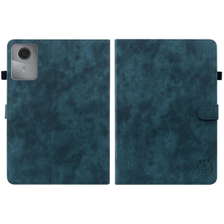For Lenovo Idea Tab 11 / Xiaoxin Pad 2025 Embossed Tiger Pattern Leather Tablet Case