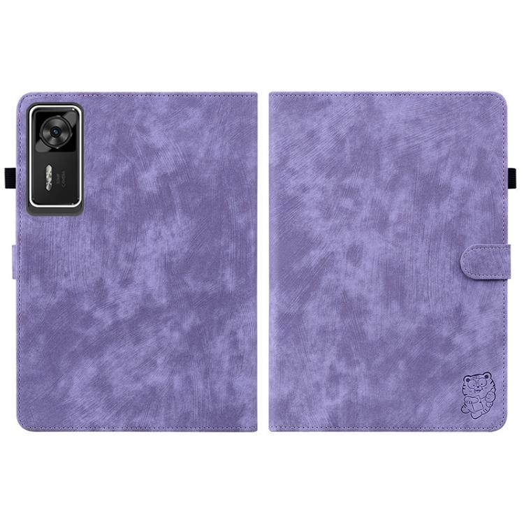 For Lenovo Legion Y700 Gen 4 Embossed Tiger Pattern Leather Tablet Case