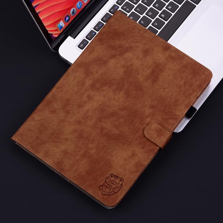 For Lenovo Legion Y700 Gen 4 Embossed Tiger Pattern Leather Tablet Case
