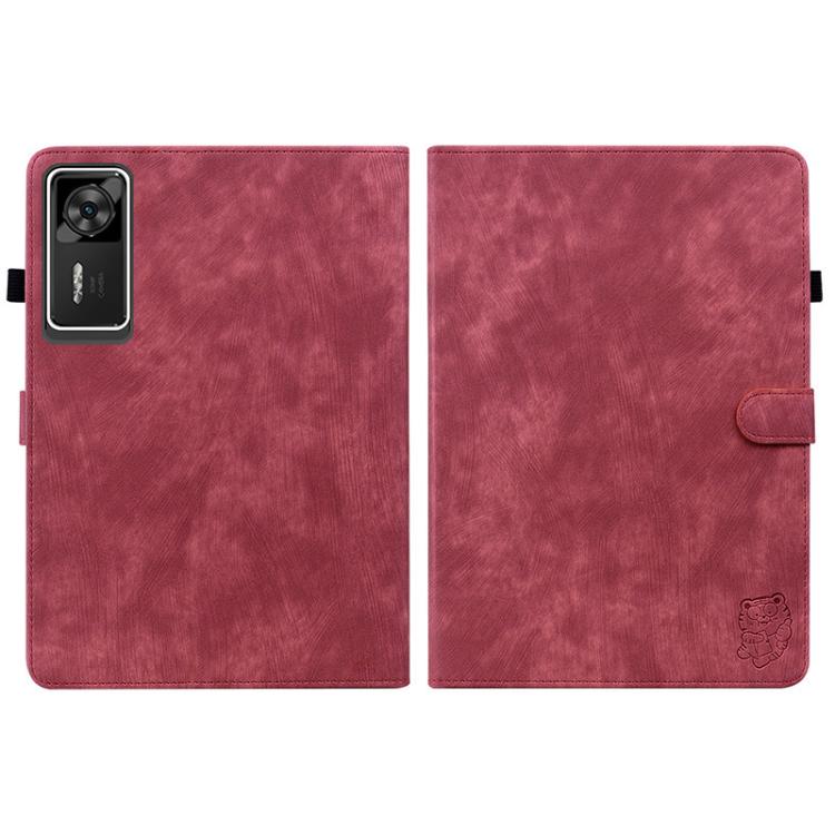 For Lenovo Legion Y700 Gen 4 Embossed Tiger Pattern Leather Tablet Case