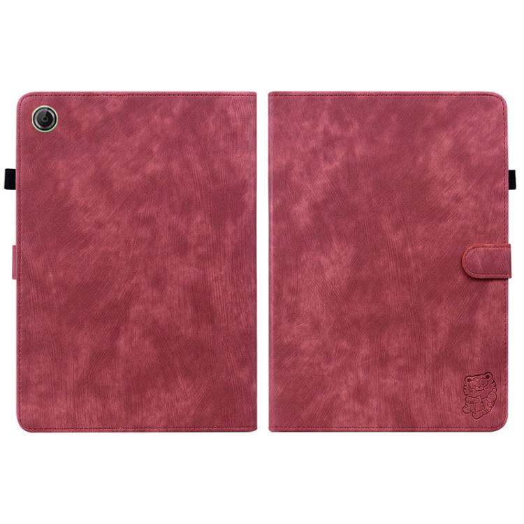 For Lenovo Tab K9 / Tab One Embossed Tiger Pattern Leather Tablet Case