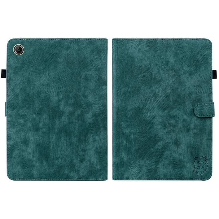 For Lenovo Tab K9 / Tab One Embossed Tiger Pattern Leather Tablet Case