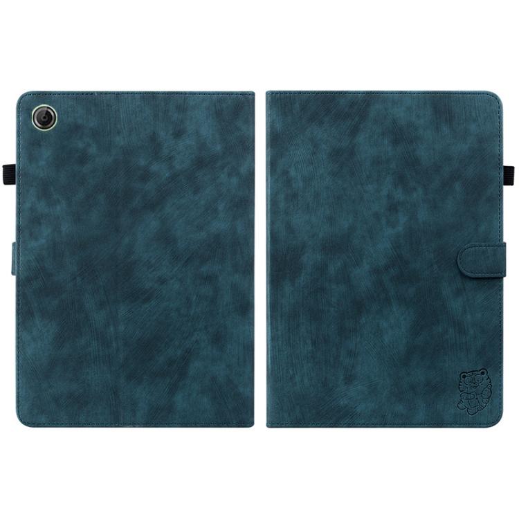 For Lenovo Tab K9 / Tab One Embossed Tiger Pattern Leather Tablet Case