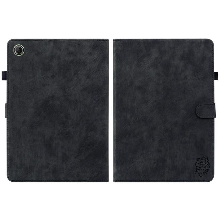 For Lenovo Tab K9 / Tab One Embossed Tiger Pattern Leather Tablet Case