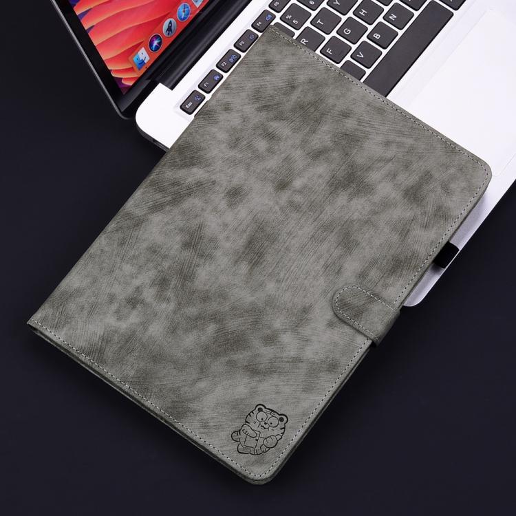 For Lenovo Legion Y700 Gen 5 Embossed Tiger Pattern Leather Tablet Case