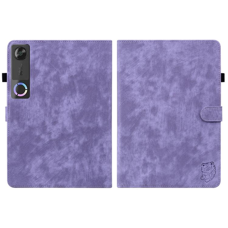 For Lenovo Legion Y700 Gen 5 Embossed Tiger Pattern Leather Tablet Case