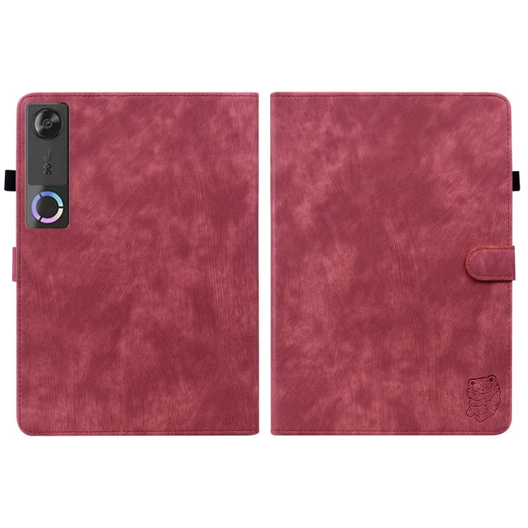 For Lenovo Legion Y700 Gen 5 Embossed Tiger Pattern Leather Tablet Case