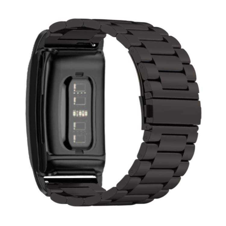 For WHOOP 4.0 Three Beads Solid Metal Watch Band