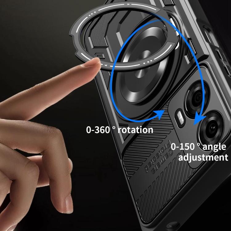 For Motorola Moto G24 / G04 Armor Rotating Holder MagSafe Phone Case
