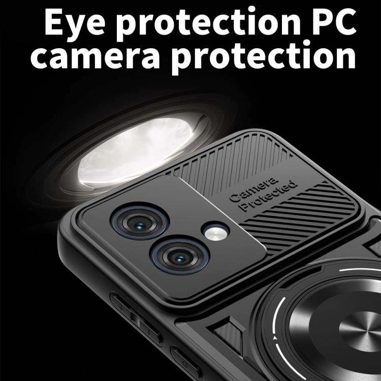 For Motorola Moto G84 5G Armor Rotating Holder MagSafe Phone Case