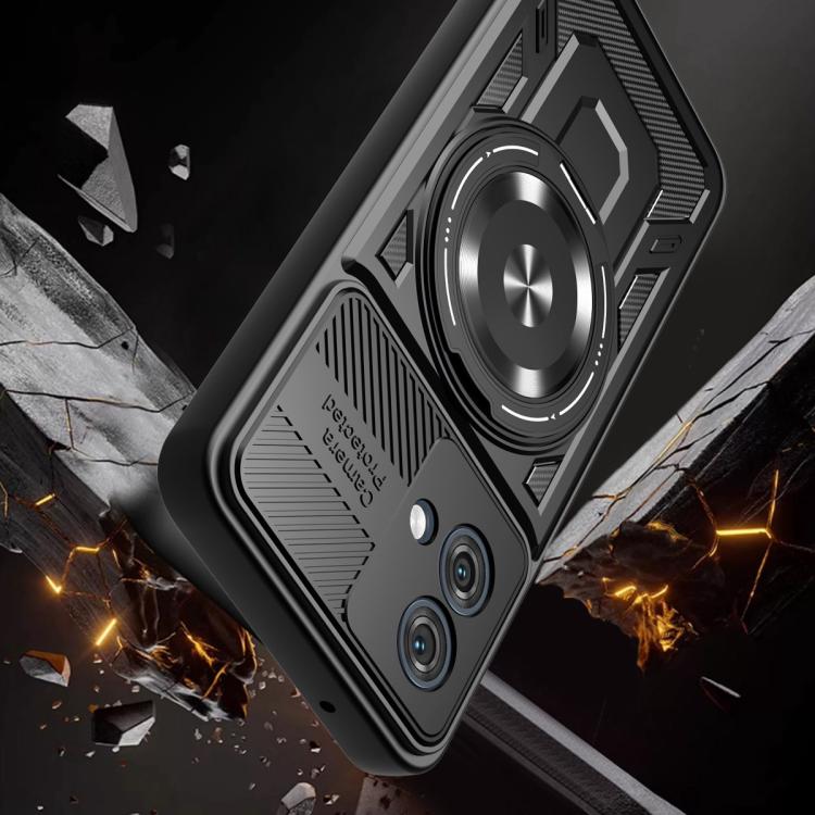 For Motorola Moto G84 5G Armor Rotating Holder MagSafe Phone Case