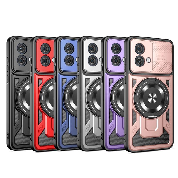 For Motorola Moto G84 5G Armor Rotating Holder MagSafe Phone Case