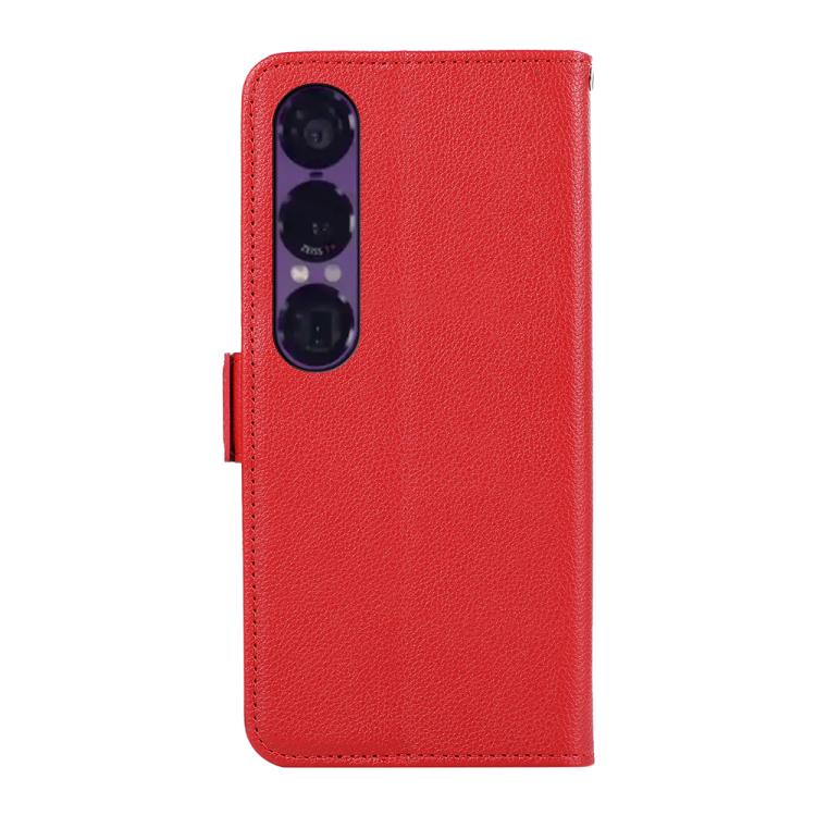 For Sony Xperia 1 VII ABEEL Side-Magnetic Litchi Pattern Leather RFID Phone Case