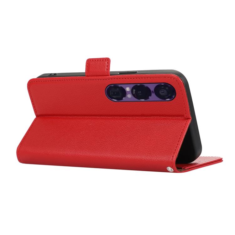 For Sony Xperia 1 VII ABEEL Side-Magnetic Litchi Pattern Leather RFID Phone Case