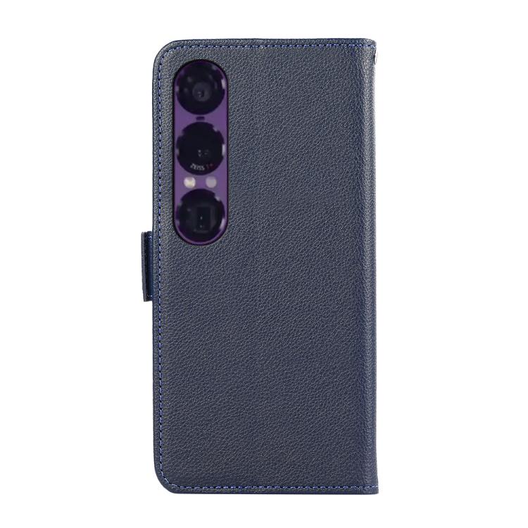 For Sony Xperia 1 VII ABEEL Side-Magnetic Litchi Pattern Leather RFID Phone Case