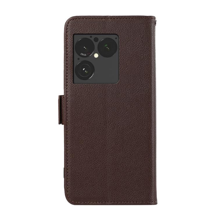 For Sony Xperia 1 VIII ABEEL Side-Magnetic Litchi Pattern Leather RFID Phone Case
