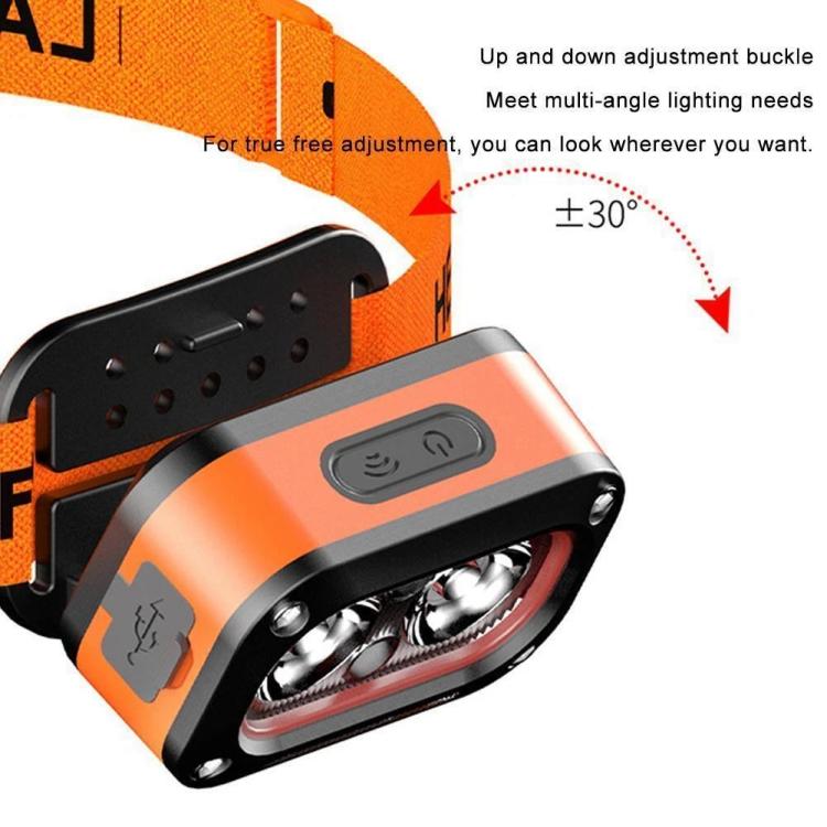 G8 Lightweight Induction LED Headlight - Orange