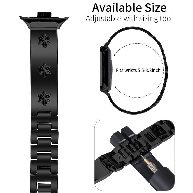 For Xiaomi Mi Band 8 Pro / Redmi Watch 4 Snowflake Petals Bracelet Metal Watch Band