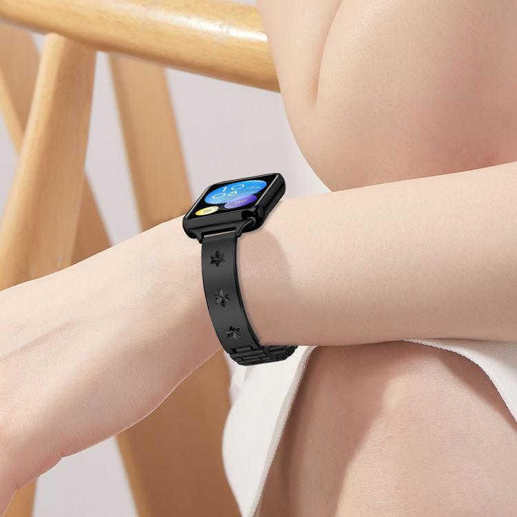 For Xiaomi Mi Band 8 Pro / Redmi Watch 4 Snowflake Petals Bracelet Metal Watch Band