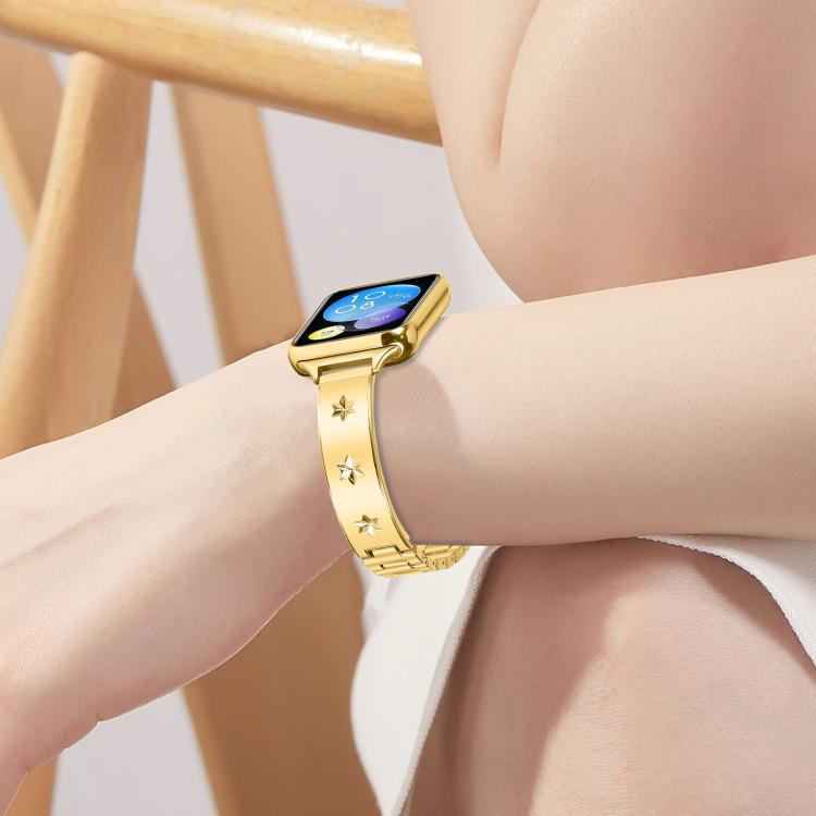 For Xiaomi Mi Band 8 Pro / Redmi Watch 4 Snowflake Petals Bracelet Metal Watch Band